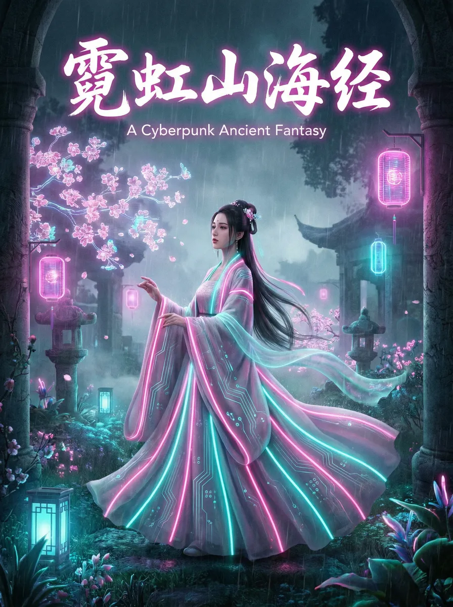 冬季恋歌国语 古风奇缘短剧 - 霓虹山海经海报